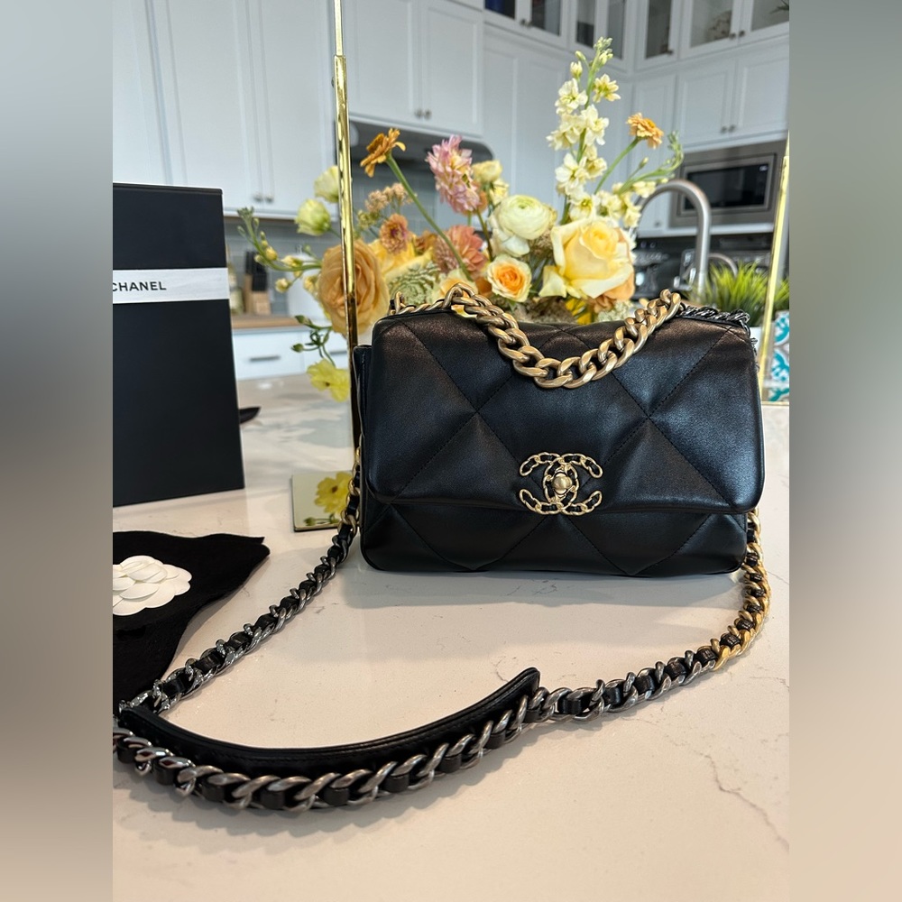 Chanel 19 Handbag Lambskin